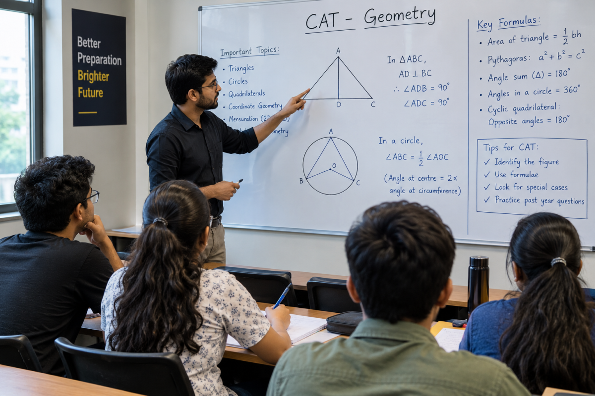 CAT Geometry topics and question-solving strategy for CAT 2026