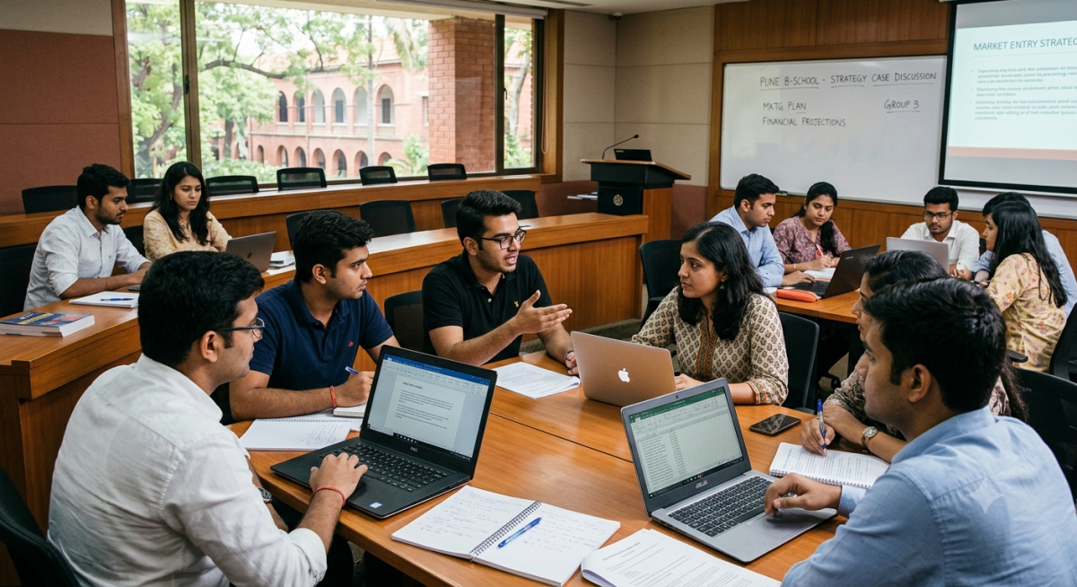 SBMS Pune PGDM student learning environment